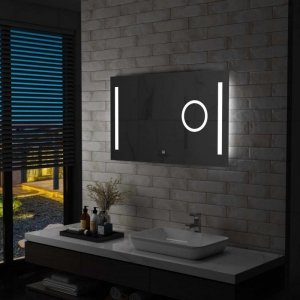 Lustro łazienkowe z LED i czujnikiem dotykowym, 100x60 cm