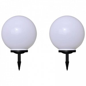 Lampy do oświetlenia ścieżki, 2 szt., LED, 40 cm, z kołkami