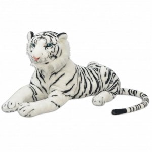 80164  Tiger Toy Plush White XXL - Untranslated