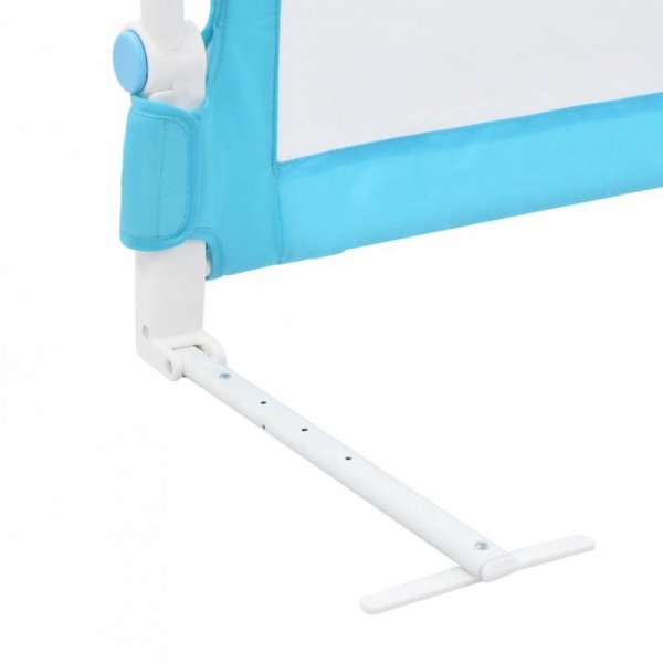 Barierka do łóżeczka dziecięcego, niebieska 120x42 cm poliester