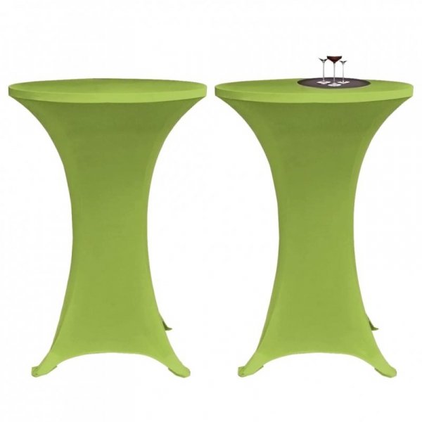 Elastyczne nakrycie stołu zielone 70 cm 2 szt.