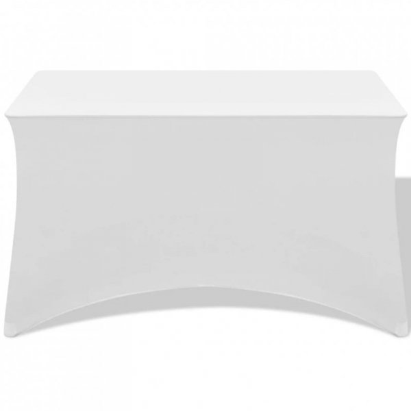 Elastyczny pokrowiec na stół 120x60,5x74 cm, 2 szt., białe