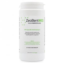 ZeoBent MED Mikronizowany Zeolit i Bentonit Detox (200 kaps)
