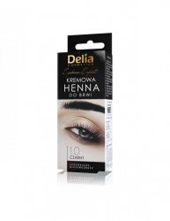 DELIA COSMETICS Henna do brwi - kremowa 1.0 Czarny 15ml
