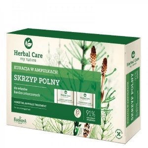 Kuracja w ampułkach do włosów zniszczonych - Skrzyp Polny, 5 ml