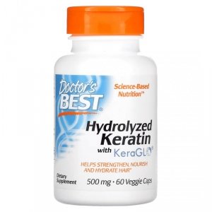 DOCTOR'S BEST Hydrolyzed Keratin 500 mg (60 kaps.)