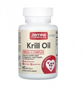 JARROW FORMULAS Olej z kryla - Krill Oil 600 mg (60 kaps.)