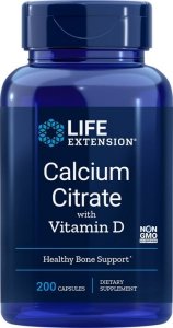 LIFE EXTENSION Calcium Citrate with Vitamin D (200 kaps.)