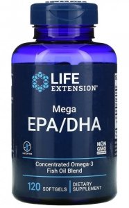 LIFE EXTENSION Mega EPA/DHA (120 kaps.)