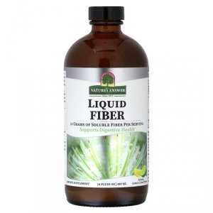 NATURE'S ANSWER Liquid Fiber, Lemon-Lime - Błonnik w płynie, cytryna z limonką (480 ml)