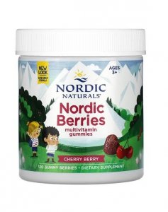 NORDIC NATURALS Nordic Berries Cherry Berry (120 żelek)