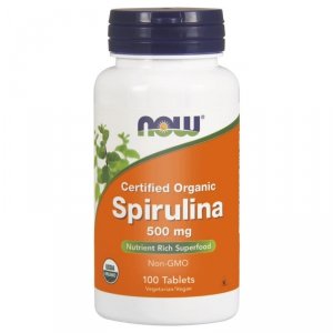 NOW FOODS  EKO Spirulina 500 mg (100 tabl.)