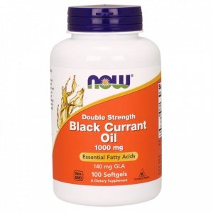 NOW FOODS Black Currant Oil - Olej z Czarnej Porzeczki 1000 mg (100 kaps.)