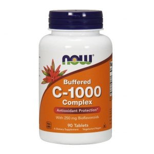 NOW FOODS C-1000 Buforowana Witamina C + Bioflawonoidy Cytrusowe (90 tabl.)