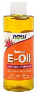 NOW FOODS E-Oil - Naturalna Witamina E z mieszanką Tokoferoli (118 ml)