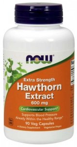 NOW FOODS Hawthorn Extract - Głóg 600 mg (90 kaps.)