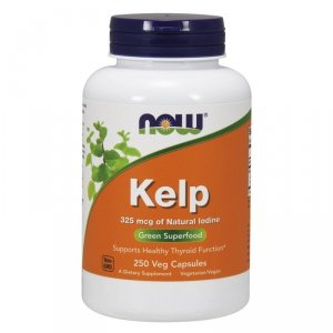 NOW FOODS Kelp (naturalny Jod) - Morszczyn Pęcherzykowaty (250 kaps.)