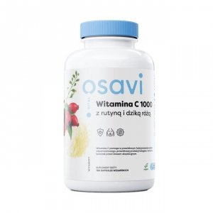 OSAVI Witamina C 500 mg z rutyną i dziką różą (180 kaps.)