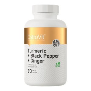OSTROVIT Kurkumina + Czarny Pieprz + Imbir (90 tabl.)