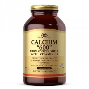 SOLGAR Calcium „600” from Oyster Shell with Vitamin D3 - Wapń z muszli ostryg (240 tabl.)