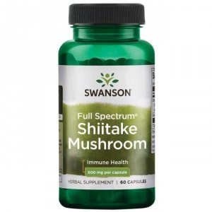 SWANSON Full Spectrum Shiitake Mushroom 500 mg (60 kaps.)