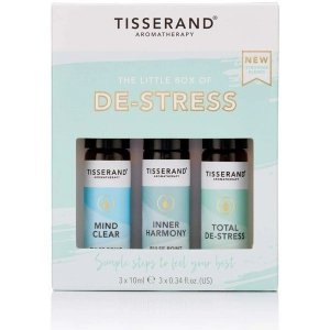 TISSERAND AROMATHERAPY The Little Box of De-Stress - Zestaw olejków eterycznych roll-on na odprężenie (3 x 10 ml)