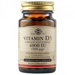 SOLGAR Witamina D3 4000 IU 100 mcg (60 kaps.)
