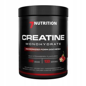7NUTRITION Creatine Monohydrate Wild Strawberry - Monohydrat Kreatyny - smak poziomkowy (500 g)
