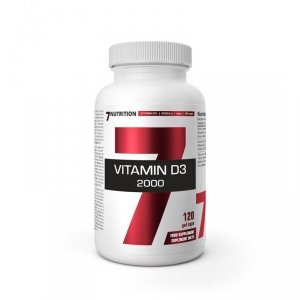 7NUTRITION Vitamin D 2000 - Witamina D 2000IU (120 kaps.) 