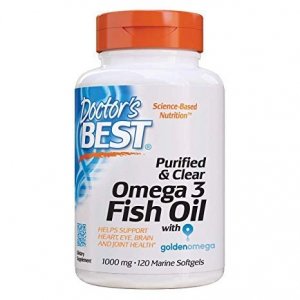 DOCTOR'S BEST Purified & Clear Omega 3 Fish Oil 1000 mg (120 kaps.)