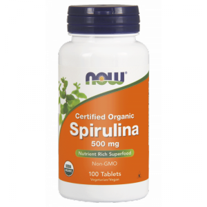 NOW FOODS  EKO Spirulina 500 mg (100 tabl.)