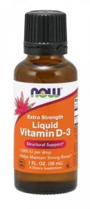 NOW FOODS Witamina D3 1000 IU w MCT (30 ml)
