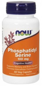 NOW FOODS Phosphatidyl Serine - Fosfatydyloseryna 100 mg (60 kaps.) 