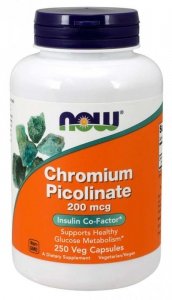 NOW FOODS Chromium Picolinate - Pikolinian Chromu (250 kaps.)