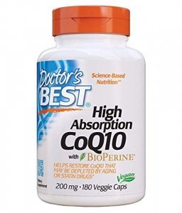 DOCTOR'S BEST Koenzym Q10 200 mg i Piperyna BioPerine - Vegan (180 kaps.)