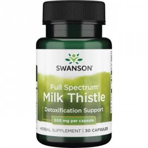 SWANSON Full Spectrum Milk Thistle 500 mg - Ostropest (30 kaps.)