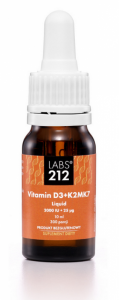 LABS212 Vitamin D3 + K2MK7 Liquid (10 ml)