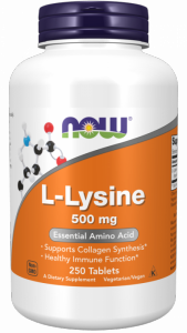 NOW FOODS L-Lizyna 500 mg (250 tabl.)
