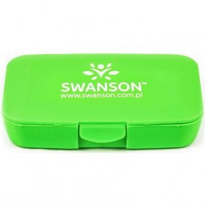 SWANSON Pillbox - organizer na leki (zielony)