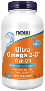 NOW FOODS Ultra Omega 3-D (180 kaps.)