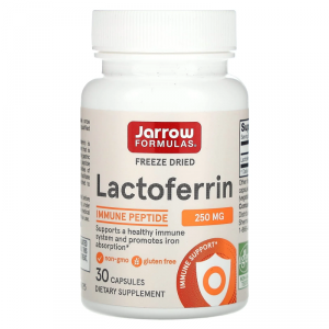 JARROW FORMULAS Lactoferrin 250 mg - Laktoferyna 250 mg (30 kaps.)