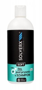 SOLVERX MEN SOFT Żel & szampon 2w1 400ml