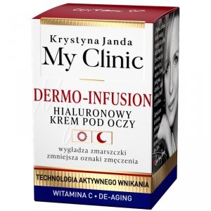 KRYSTYNA JANDA My Clinic Dermo-Infusion Hialuronowy Krem pod oczy na dzień i noc 15ml