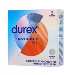 DUREX PREZERW.3szt INVISIBLE XL