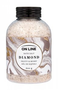 ON LINE Sól do kąpieli Diamond - Fruity & Musky 600g