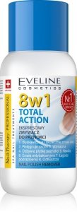 Eveline Nail Therapy Professional Zmywacz do paznokci 8w1 Total Action bezacetonowy  150 ml