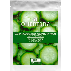 Maska tkaninowa z naturalnego jedwabiu - Azjatycka luffa