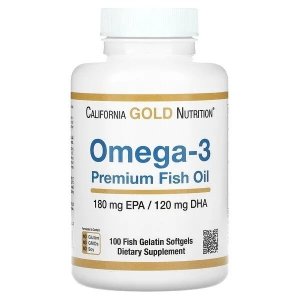 Omega-3 Premium Fish Oil 180 EPA + 120 DHA, 100 kaps. 
