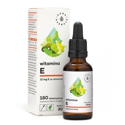 AURA HERBALS Witamina E - Suplement diety w kroplach (30 ml)