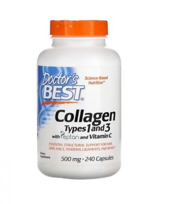 DOCTOR&#039;S BEST Collagen Types I and III (240 kaps.)